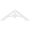 Ekena Millwork Pitch Sellek Architectural Grade PVC Gable Pediment, 60"W x 22 1/2"H x 1"P (9/12) GPP060X023X100SLK - alternate 2